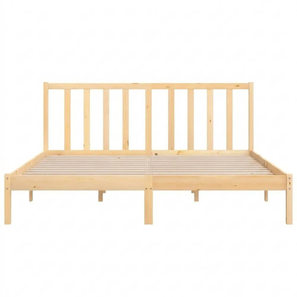 Elegantes Doppelbett aus Kiefernholz mit Lattenrost, 180x200cm