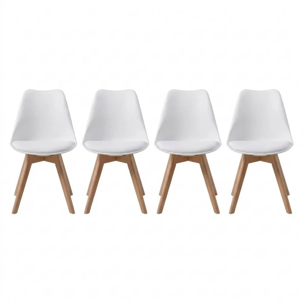 Skandinavische Esszimmerstühle im Retro-Design, bequem und elegant